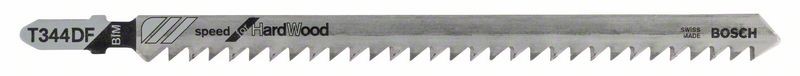 BOSCH JIGSAW BLADE T344DF HARDWOOD UP TO 100MM FAST CUT ( PKT 5)